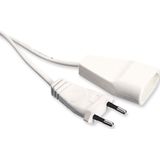 REV - Verlengkabel - Wit - PVC - 3 Meter - 2-polige Eurostekkers