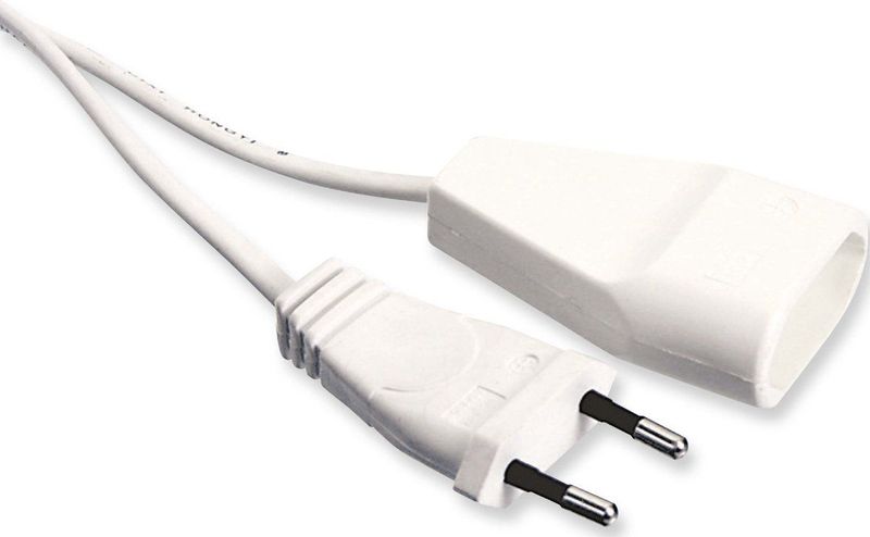 REV - Verlengkabel - Wit - PVC - 3 Meter - 2-polige Eurostekkers