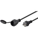 REV - Stroom Verlengkabel - Zwart - H05RR-F 3F 3G 1,5 mm² - 25 m