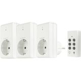 REV Funkschalt-Set Standard 3+1 ws 00834514 Draadloze schakelaarset 4-delig Binnen 1000 W