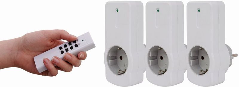 REV Funkschalt-Set Standard 3+1 ws 00834514 Draadloze schakelaarset 4-delig Binnen 1000 W