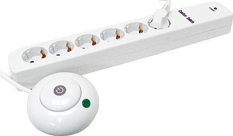 Stekkerdoos - 2 m Kabel - Slagvast Kunststof - 4 Stopcontacten