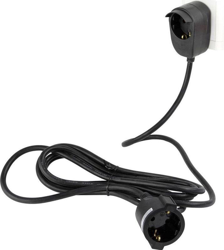 Verlengkabel - Zwart - H05VV-F - 3 Meter