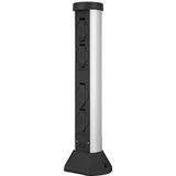 REV - EnergieSäule - Stekkerdoos - Zilver-Antraciet - Kunststof - IP44