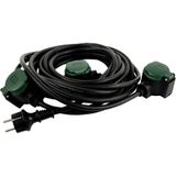 REV - Stroom Verlengkabel - Zwart - 10 m - H07RN-F 3G 1,5 mm²