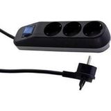 Stekkerdoos - 3 Geaarde Uitgangen - 1,4 Meter Kabellengte - Kunststof