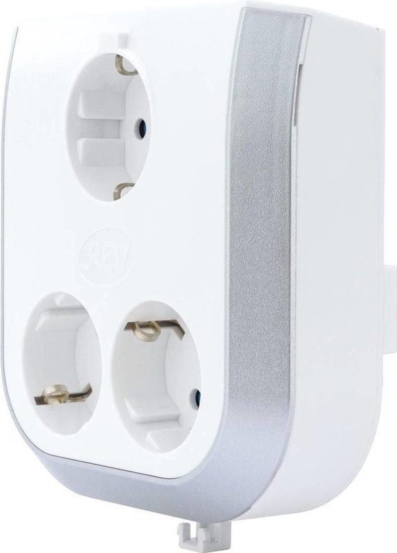 REV 0020330112-EF 3-voudig Stopcontactsplitter Wit