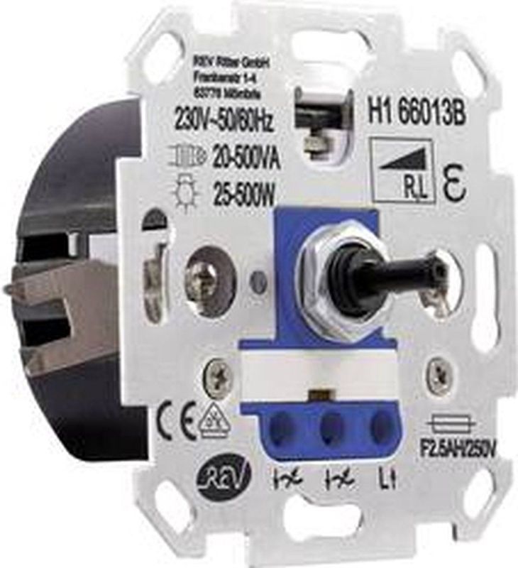 Dimmer Inzetstuk - Wit - Blauw - 1 stuk