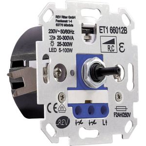 REV - Dimmer Inzetstuk - Wit - Blauw - 1 Stuk