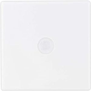 REV 0236430106 Quadro, afdekking voor controleschakelaar, knop of A/W-schakelaar, wit