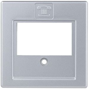 REV 0236660706 Quadro, cover telefoondoos - TAE doos, zilver