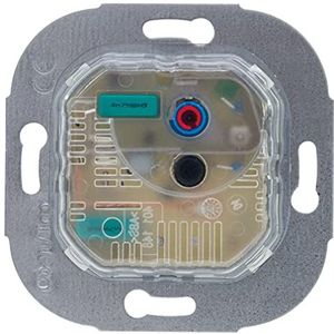 REV 0399880006 REV TECHNIK, verwarmingsregelaar, mechanische temperatuurregelaar, +5° tot +45°C, inbouw, zilver