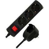 REV - PowerSplit - Meervoudige Stekkerdoos - 5 m Kabel - Slagvast Kunststof