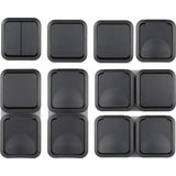 REV - Wisselschakelaar Compleet - AquaStorm - Lichtgrijs, Zwart - 1 stuk