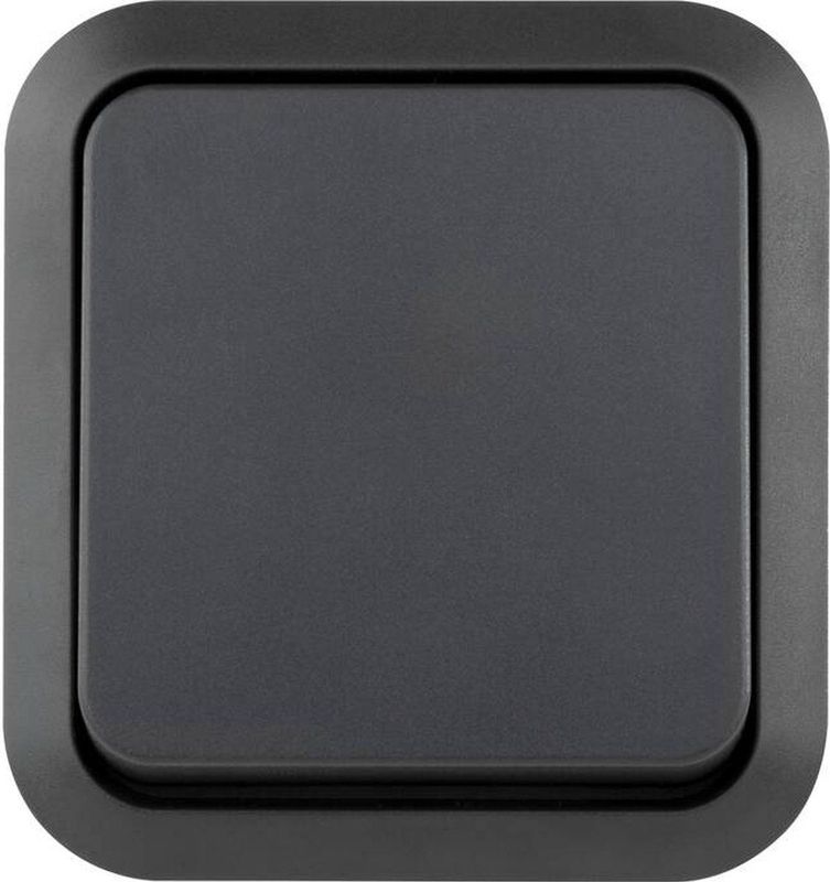 REV - Wisselschakelaar Compleet - AquaStorm - Lichtgrijs, Zwart - 1 stuk