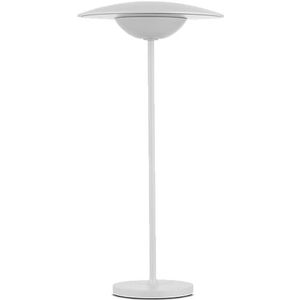 REV TOWER Tafellamp, draadloos, stijlvolle tafellamp voor binnen en buiten, tafellamp dimbaar, bedlamp, wit
