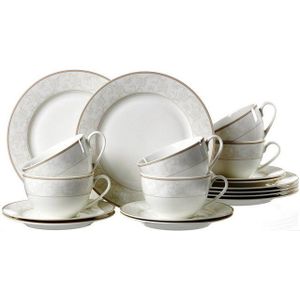 Ritzenhoff & Breker Kaffeeservice »Geschirr-Set, Service ISABELLA«, (Set, 18 tlg.), extravagantes Design, 18 Teile, für 6 Personen