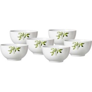 Ritzenhoff & Breker Set mueslikommen Evora, 6-delig, porselein, wit