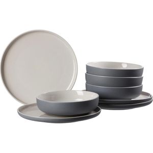Ritzenhoff & Breker Tafelservice "Teller Set, Geschirr-Set Jasper", (Set, 8 tlg.), Scandic Style, 8 Teile, für 4 Personen