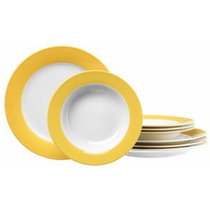 Ritzenhoff & Breker Doppio, 8-delig, porseleinen servies, geel