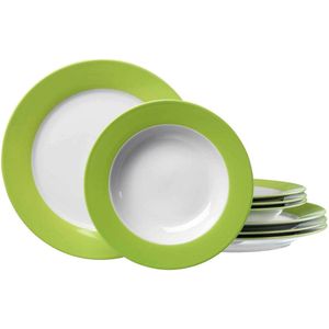 Ritzenhoff & Breker Tafelservice Teller Set, Geschirr-Set (8-tlg), 4 Personen, Porzellan, 8 Teile, für 4 Personen