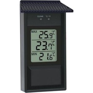 Mini Maxi Thermometer Zwart Digitaal 105053