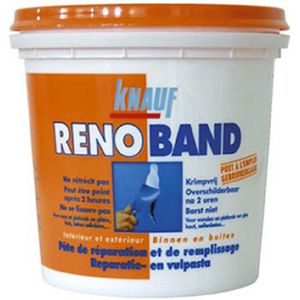 Renoband - Muurvuller - Emmer - 1 Ltr - Helderwitte Vulpasta