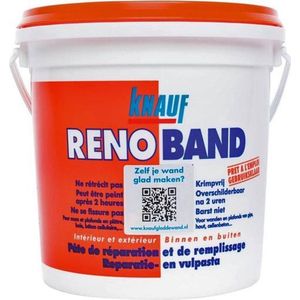 Knauf - Renoband - Reparatiepasta - 4 Liter - Geschikt voor Muren en Plafonds