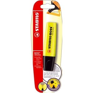 10 x Stabilo Textmarker Boss Original gelb Blisterkarte