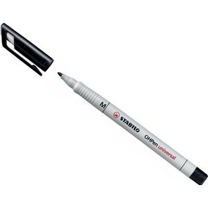 Stabilo OHPen Universal 853/46 balpen, wateroplosbaar, zwart, 10 stuks