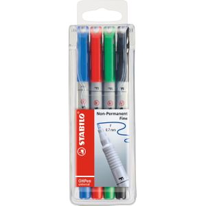 STABILO OHPen universal Folienstifte-Set farbsortiert non-permanent 4 St.