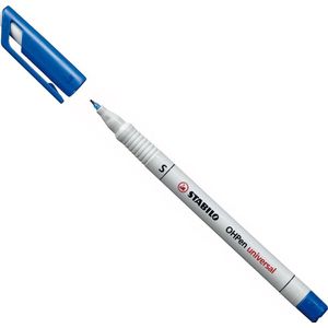 STABILO OHPen - Non-permanent - Superfine 0,4 mm - Blauw - per stuk