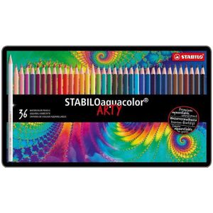 Stabilo aquacolor metalen doos, 36st.