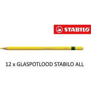 Kleurpotloden STABILO All 8044 geel | 12 stuks