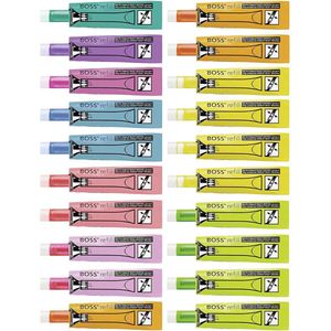 Refill - STABILO BOSS ORIGINAL - 20 Stuks Etui - Met 9 Verschillende Kleuren