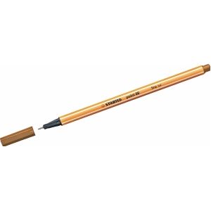 STABILO point 88 - Fineliner 0,4 mm - Donkeroker - per stuk