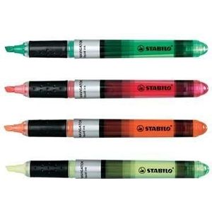 Markeerstift stabilo navigator 545/4 assorti
