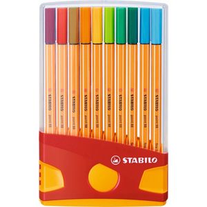 STABILO point 88 Fineliner ColorParade Set Met 20 Verschillende Kleuren