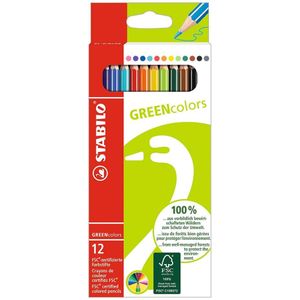 Farbstifte GREENcolors Etui mit 12 Stiften