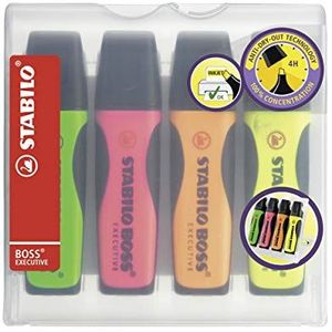 STABILO BOSS EXECUTIVE Textmarker farbsortiert, 4 St.
