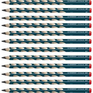 STABILO EASYgraph - Ergonomisch Grafietpotlood - Rechtshandig - Met Extra Dikke 3.15 mm Kern - Doos 12 stuks