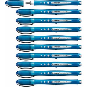 STABILO Worker+ Colorful - Rollerball 0.5 mm - Blauw - Doos 10 stuks