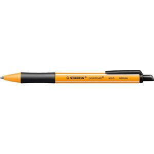STABILO Pointball - Balpen 0,5 mm - Navulbaar - Zwart - per stuk