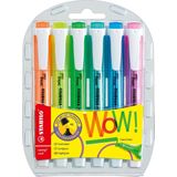 STABILO Swing Cool - Markeerstift - Etui Met 6 Kleuren - Neon Kleurenset