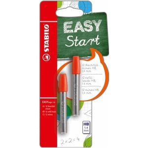 Navullingen - STABILO EASYergo 1.4 navullingen - 2 x 6 stuks - hardheid HB