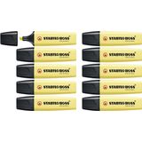 STABILO BOSS ORIGINAL Pastel - Markeerstift - Markeren Met Pastelkleuren - Melkachtig Geel - Doos 10 stuks