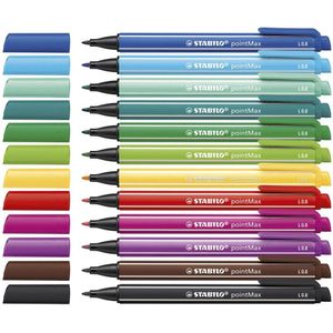 STABILO Filzstift pointMax Mehrfarbig