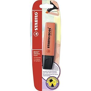 10 x Stabilo Textmarker Boss Original Pastel Korallrot Blister