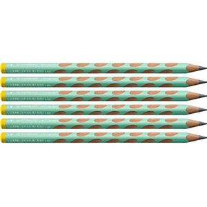 STABILO EASYgraph S Pastel potlood, HB, 3,15 mm, voor linkshandigen, groen 6 stuks