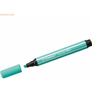 5 x Stabilo Fasermaler Pen 68 Max Keilspitze eisgrün